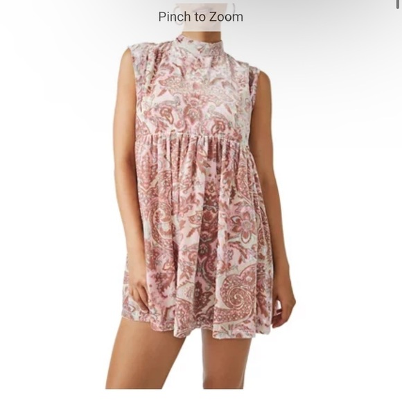 NWT FREE PEOPLE All the Time Velvet Mini Dress Sz L - Picture 9 of 16
